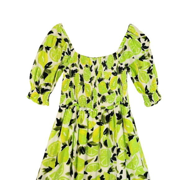 Steve Madden Womens Sunny Lime Challis‎ Tiered Maxi Dress Size Large Lime Green - Picture 4 of 11